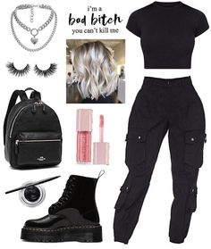 Highschool Outfits, Goth Outfit, Grunge Look, Black Clothing, Outfit Jeans, Grunge Goth, Cute Swag Outfits, Soft Grunge