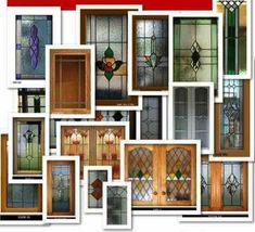 many different types of stained glass doors and windows