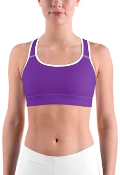 This gorgeous sports bra is made from moisture-wicking material that stays dry during low and medium intensity workouts. The bra has support material in the shoulder straps, double layer front, and a wide elastic band to ensure constant support. The Value Of Something, Red Sports Bra, Gray Sports Bra, White Sports Bra, Black Sports Bra, Sport Bra, Intense Workout, Every Girl, Outfits With Leggings