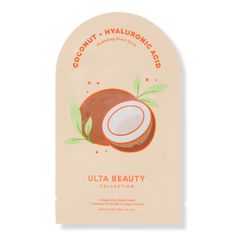 Coconut & Hyaluronic Acid Sheet Mask - ULTA Beauty Collection | Ulta Beauty Ulta Shopping, Beauty Bathroom, Skin Face Mask, Birthday Basket, Makeup Bag Organization, Foundation Shades, Exfoliate Face, Skincare Tools, Fragrance Gift