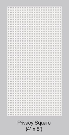 the privacy square is shown with white dots on grey background and text that reads privacy square