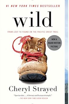 the book cover for wild by cherry l straved, with an image of a boot