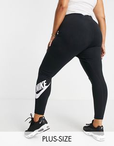 Leggings by Nike This item is excluded from promo High rise Elastic waist Nike logo print to leg bodycon fit Nike Leggings Outfit Casual, Nike Leggings Outfit, Leggings Outfit Casual, Leggings Outfit, Nike Leggings, Plus Size Leggings, Active Wear Leggings, Outfit Casual, New Nike