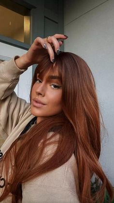 Hair Color For Morena, Cowboy Copper Hair, Cowboy Copper, Rambut Brunette, Red Hair Inspo, Ginger Hair Color, Hair Color Auburn, Copper Hair Color, Auburn Hair