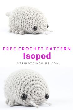 a crocheted mouse is shown with the text, free crochet pattern