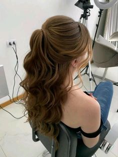 Up Ponytail, Cute Prom Hairstyles, Casual Hair, Simple Prom Hair, Ball Hairstyles, Quince Hairstyles, Long Hair Wedding Styles, Prom Hairstyles For Long Hair, Wedding Hair Inspiration