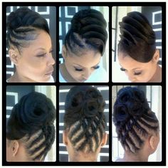 Lisa Bonet Hair Braids, Faux Mohawk Updo Black, Faux Mohawk Updo Bridal, Mohawk Braids With Heart, Easy Black Hairstyles, French Roll Hairstyle, Sew In Weave Hairstyles, Short Quick Weave Hairstyles, Lisa Hair