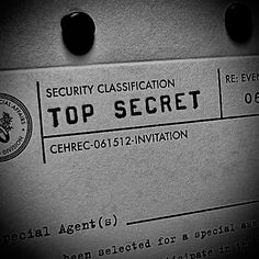 the top secret certificate is displayed in black and white