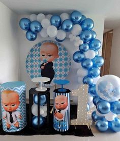 Baby Boss Decoration Ideas, Boss Baby Birthday Party, Baby Shower Cake Designs, Baby Birthday Party Decorations, Baby Boy Birthday Cake, Boss Birthday, Baby Boss