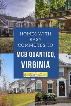 homes with easy commutes to mcb quantico, virginia for sale