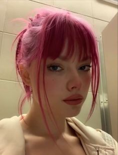 Pelo Aesthetic, Pink Hair Inspiration, Ullzang Gril, Undercut Hairstyles Women, Hair Nutrition, Red Hair Inspo, Barbie Hair, Fantasy Hair