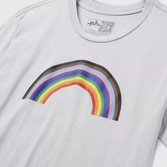 Pride Adult The Phluid Project Short Sleeve Rainbow Cropped T-Shirt - Gray Show Off Your Pride With This Colorful Cropped T-Shirt From The Phluid Project. Featuring A Rainbow Design, This Unisex T-Shirt Is Perfect For Any Adult Who Wants To Add A Pop Of Color To Their Wardrobe. The Short Sleeve T-Shirt Is Made From High-Quality Materials And Is Available In A Gray Color With A Regular Fit. Whether You're Looking To Make A Statement Or Simply Want To Add A Stylish Piece To Your Wardrobe, This T-S Pride Tshirt Design, Small Business Ideas, Pride Tshirts, Rainbow Design, Cropped T Shirt, Cropped Style, Colorful Design, Crop Tshirt, A Rainbow