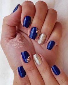 Blue Birthday Nail Art, Birthday Nail, Birthday Nails, Nail Art, Birthday, Blue, Art