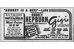 an advertisement for the new york theatre company's production of henry heppurn gisi