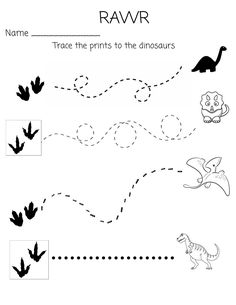 the worksheet for learning how to draw and paint dinosaurs with pictures on it