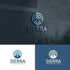 the logo for sierra information and security, which is designed to look like it has an antenna