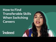 a woman with long black hair is smiling and has the words how to find transferable skills