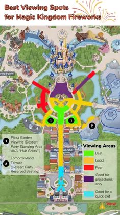 the map for magic kingdom fireworks