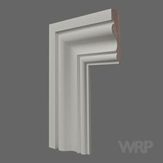 an image of a white window frame with wood trim