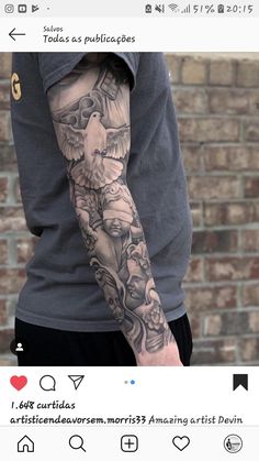 a person with a tattoo on their arm