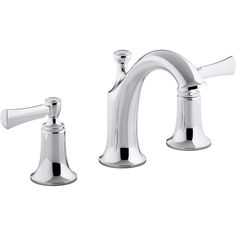 two handle bathroom faucet with chrome finish