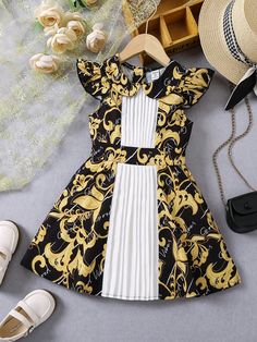 Girls Sequin Dress Kids, Female Wears, English Dresses, Children Wears, Mens Fashion Dress Shirts, Mode Batik, English Dress