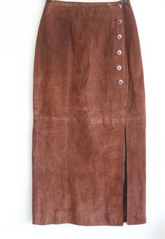 Brown Suede Skirt – VINTIJ MARQUI Suede Skirt Outfit Winter, Suede Skirt Outfit, Brown Suede Skirt, Winter Trip, Winter Skirt Outfit, Vintage Skirts, Vintage Suede, Suede Skirt, 70s Vintage