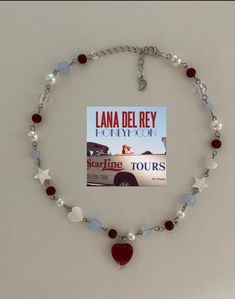 Rbd Bracelets, Lana Del Rey Earrings, Bracelet Ideas Lana Del Rey, Lana Del Rey Beaded Bracelet, Lana Del Rey Things, Aesthetic Diy Jewelry