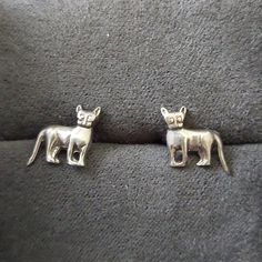 These Rare Cat Earrings A Beautifully Detailed. There Are No Markings Stating Their Sterling Silver But If They Are Not The Quality Is Quite Nice For Costume. Rare Cats, Cat Earrings, Womens Sizes, Jewelry Earrings, Women Jewelry, Sterling Silver, Silver, Women Shopping, Color