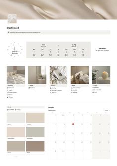 Notion aesthetic inspo minimalistic beige Minimalist Notion, Notion Aesthetic, Aesthetic Planner, Notion Dashboard, Notion Planner, Digital Organization, Small Business Planner