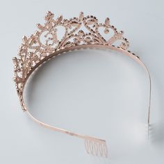 Ella Celebration Sweet 16 Heart Tiara FIT FOR A QUEEN: Make her feel like royalty on her big day with this high quality, festive tiara. You may find she likes wearing it long after the party is over! Thanks to the high-quality design, this tiara can be kept as a keepsake for years to come! METAL DESIGN MEANS HIGHER QUALITY: Unlike many tiaras that are made of plastic, this one is made of rose gold metal alloy with crystal rhinestones. MAKES GREAT PHOTOS: Capture all her royal glory all day long Heart Tiara, Sweet 16 Tiara, After The Party, Birthday Party Accessories, Beautiful Tiaras, Rose Party, 16th Birthday Party, Rose Gold Heart, Rose Gold Metal