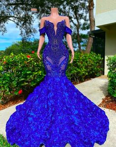 Royal Blue Prom Dress Long Sparkle, Blue Prom Dresses 2023, Prom 2k23, Senior 25, Blue Wedding Dress Royal, Blue Mermaid Prom Dress, Royal Blue Evening Dress, Off Shoulder Evening Dress