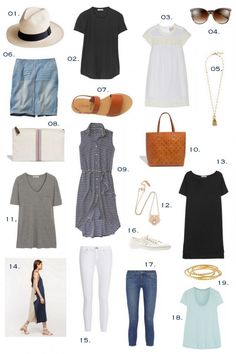 French Capsule Wardrobe, French Wardrobe, Minimalist Capsule Wardrobe, Summer Capsule Wardrobe, My Summer, Packing Light, Clothing Essentials