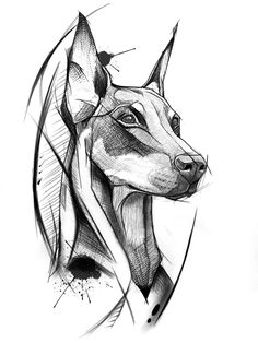 a drawing of an egyptian sphinx head with lines on it's face and neck