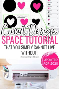 the crict design space tool with instructions for how to use it and how to use