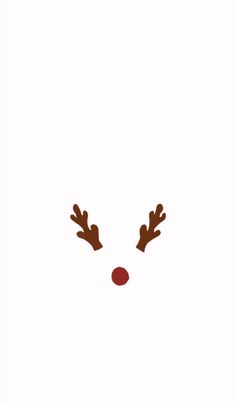 a reindeer's nose with antlers on it