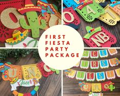 the first fiesta party package is ready to be eaten and put on the table for guests