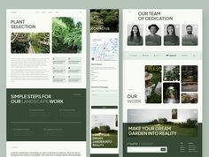 the website design for garden company