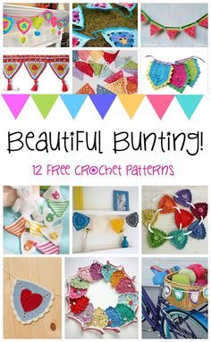 beautiful buntingy 12 free crochet patterns