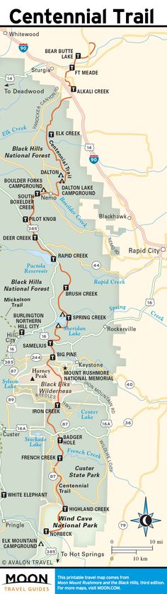 a map of the central california trail