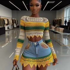 CROCHET PATTERNS AND INSPIRATION | Crochet top inspirations💗💯😘 #crochetcouture #handmadefashion #crochetdress #crochetpatterndress #crochetelegance #dinnerdressglam… | Instagram Crocheted Outfits, Crochet Dreams, Wool Design, Sweet Clothes, Denim Outfits, Baddie Fits, Crochet Inspo, Artist Quotes