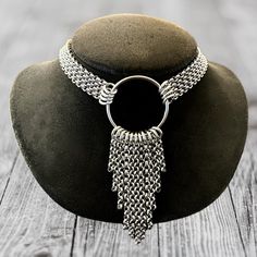 Handmade . Stainless Steel Y Shape Lariat Choker Necklace . Chains Are Stainless Steel . Necklace Is Adjustable 13.5 To 17 Inch Long . Tags : #Celtic / Celt / Nordic / Moon Child / Y Shape Necklace / Lariats Necklaces / Witch / Fairy / Slavic / Irish / Ireland / Boho / #Bohemian / Goth / #Gothic / Rock / Rocker / Gypsie / #Viking / Gift / Biker / Emo / Punk / Clubbing / Casual / Night Out / #Silver Choker Necklaces / Festival / Medieval Fair / Antique / Elf / Cosplay / Queen / Every Day Jewelry Choker Chain Necklaces For Alternative Fashion, Handmade Choker Necklace For Alternative Fashion, Punk Handmade Necklace For Alternative Fashion, Viking Jewelry Women, Gothic Chain Necklaces For Alternative Fashion, Knight Core, Gothic Choker Necklace For Alternative Fashion, Witch Fairy, Bohemian Goth