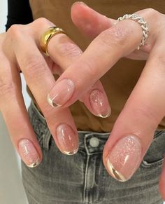 Manicure Aesthetic, Casual Nails, Blush Nails, Cute Gel Nails, Tip Nails, Kawaii Nails, Neutral Nails