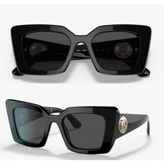 Burberry BE4344 Daisy $124.35 Burberry Sunglasses Aesthetic, Sunglasses Burberry, Black