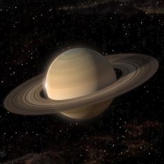 an artist's rendering of the planet saturn