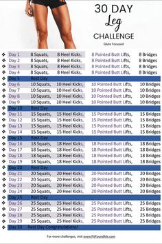 the 30 day challenge for women's health and fitness