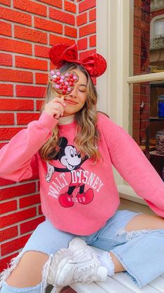 valentines day inspo for disney world  • outfit inspo  • pink red  • disney style  • vday  • sweethearts night  • magic kingdom Magic Kingdom Outfit Ideas, Disney Winter Outfits, Magic Kingdom Outfit, Emily Nelson, January Outfits