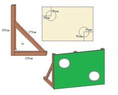 the diagram shows how to make a wooden frame