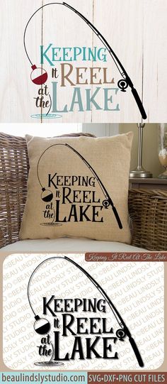 the keep it reel lake pillow case is shown