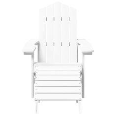 a white lawn chair on a white background